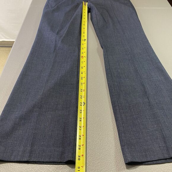 7TH AVENUE NEW YORK CO Suiting Pants Flare Mid Rise Denim Look Blue Womens Sz 4 - Picture 8 of 9